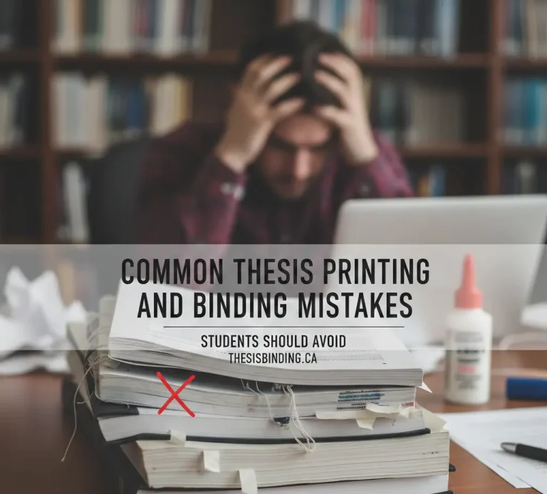 Common Thesis Printing and Binding Mistakes Students Should Avoid.