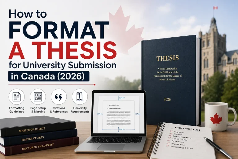 thesis formatting Canada