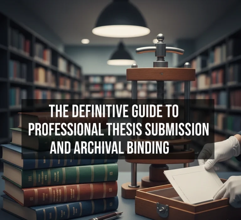 professional thesis submission and archival binding